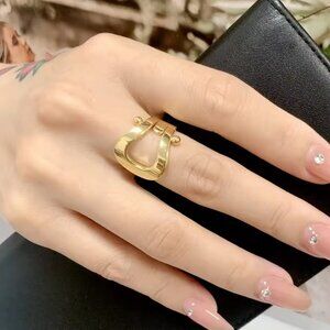 18K Gold Plated 316-LStainless Steel Women's Rings